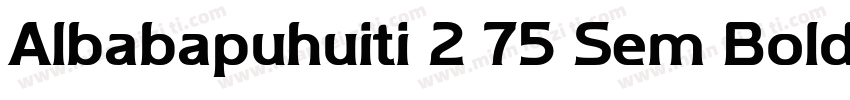 Albabapuhuiti 2 75 Sem Bold字体转换